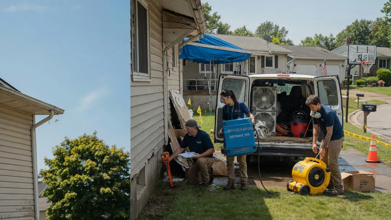 Ceiling Leak Cleanup in Elmira, NY near me
